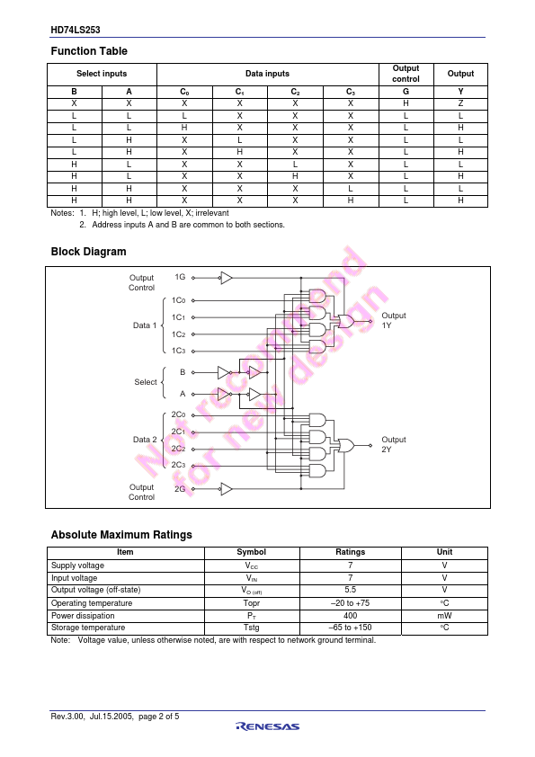 HD74LS253P