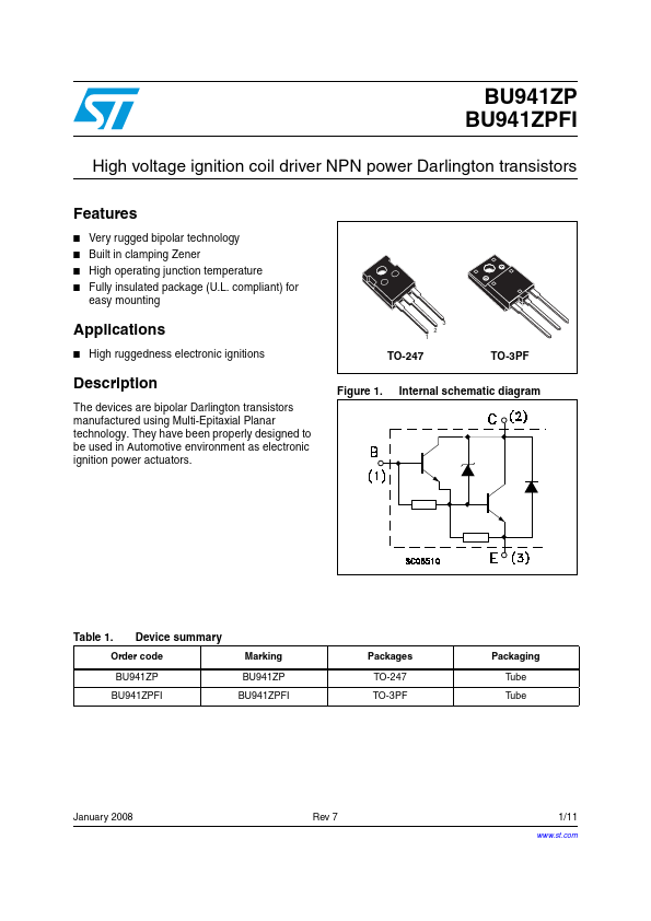 BU941ZPFI ST Microelectronics