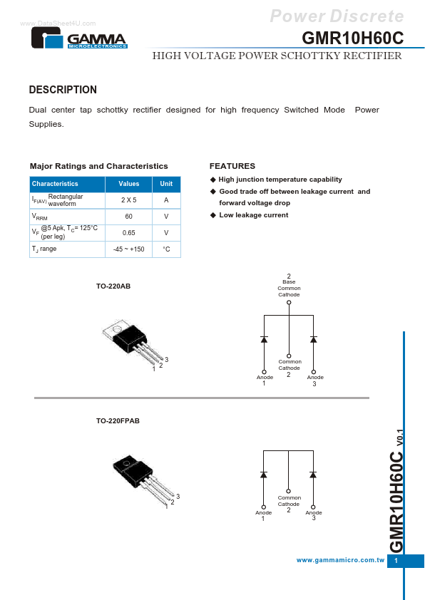 <?=GMR10H60C?> डेटा पत्रक पीडीएफ