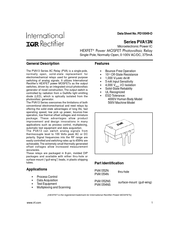 PVA1354NS International Rectifier