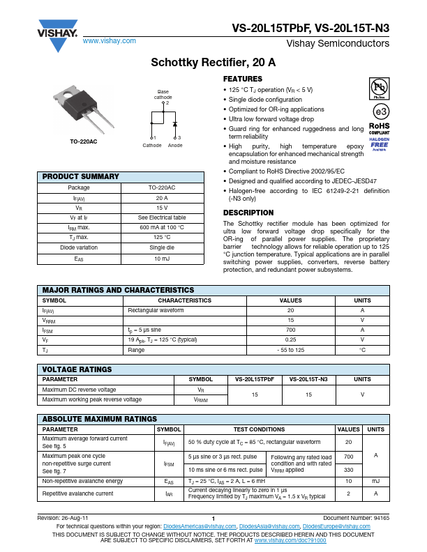 VS-20L15TPbF