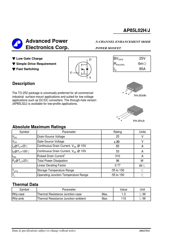 AP85L02H