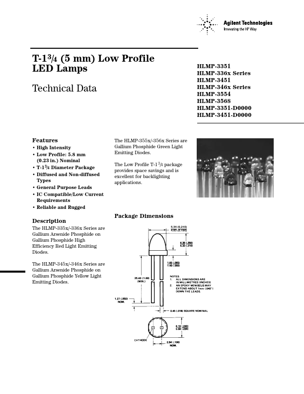 HLMP-3365 Agilent