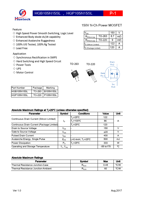 HGP105N15SL