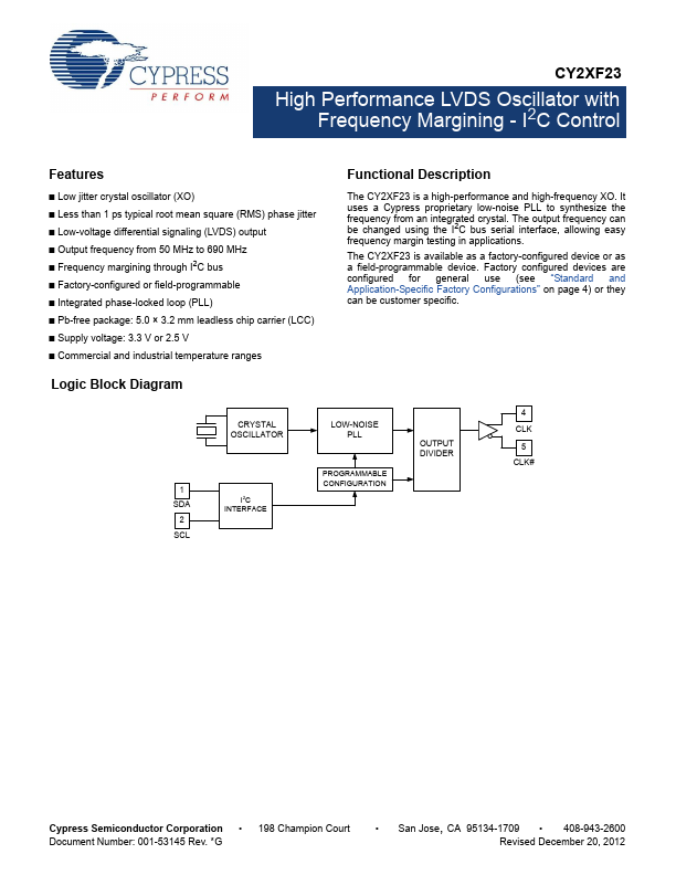 CY2XF23 Cypress Semiconductor