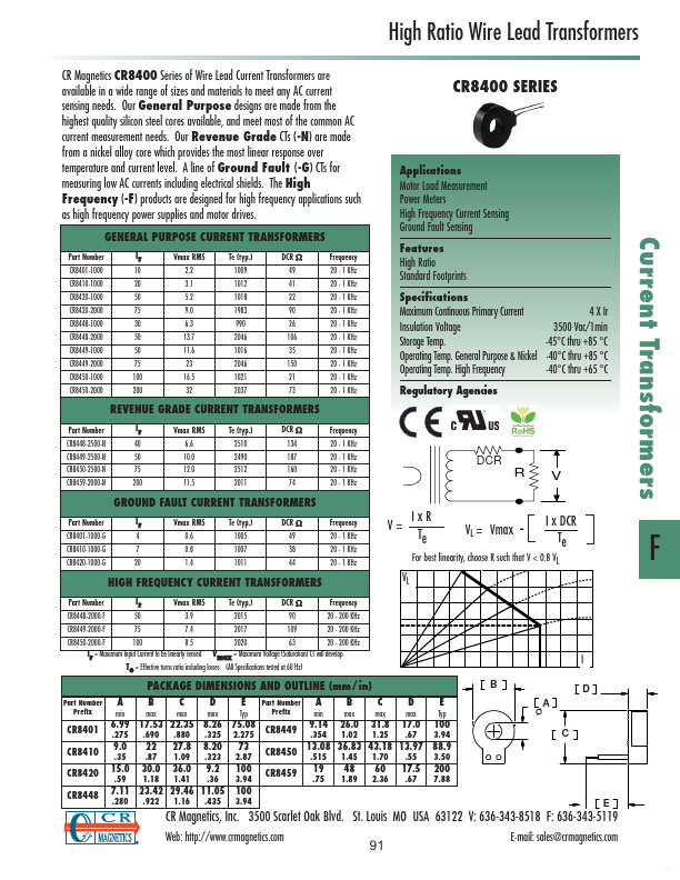 CR8410-1000-G CR Magnetics