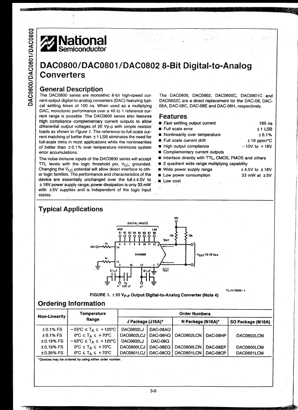 DAC802 National Semiconductor