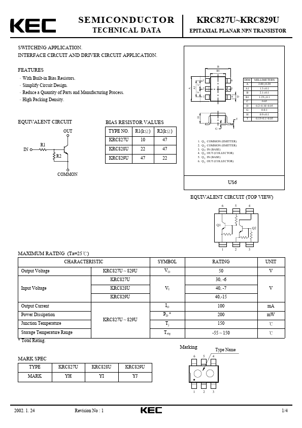 KRC829U Korea Electronics