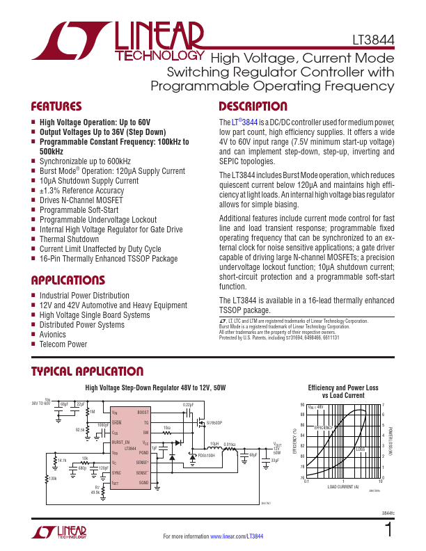 LT3844 Linear Technology