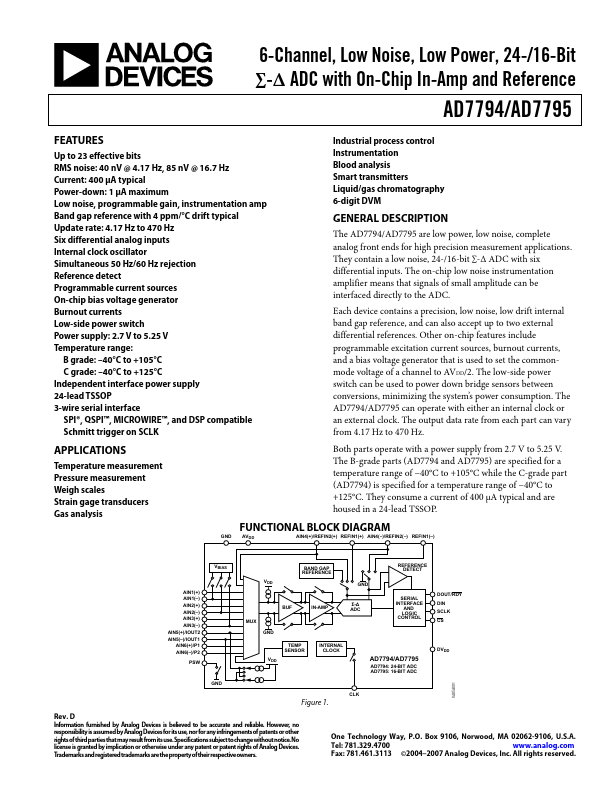 AD7795 Analog Devices