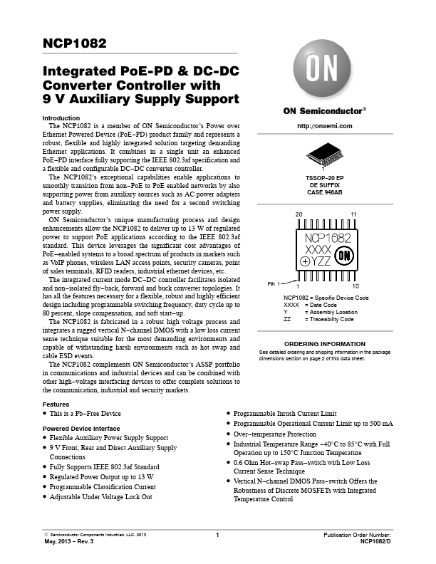 NCP1082 ON Semiconductor