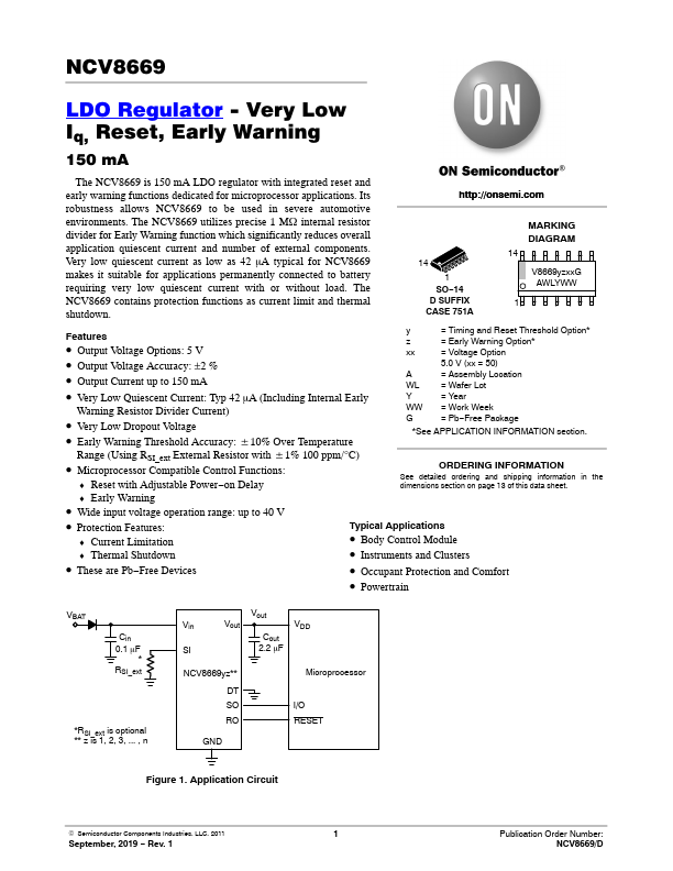 NCV8669 ON Semiconductor