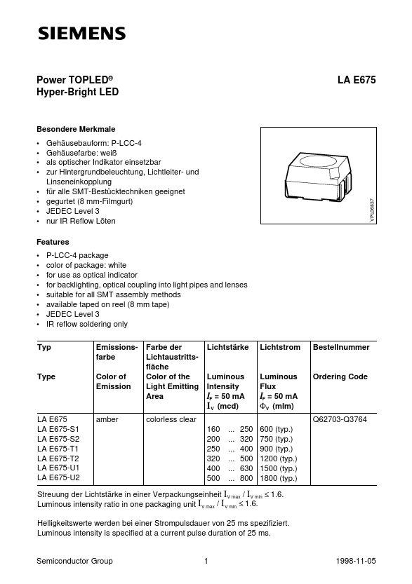 LAE675-T1 Siemens Group