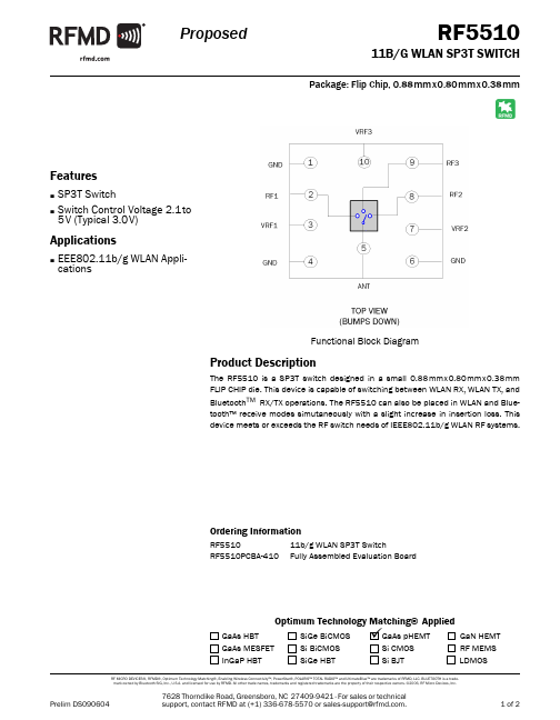 RF5510 RF Micro Devices