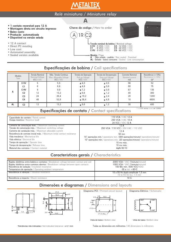 AL1RC-9V METALTEX