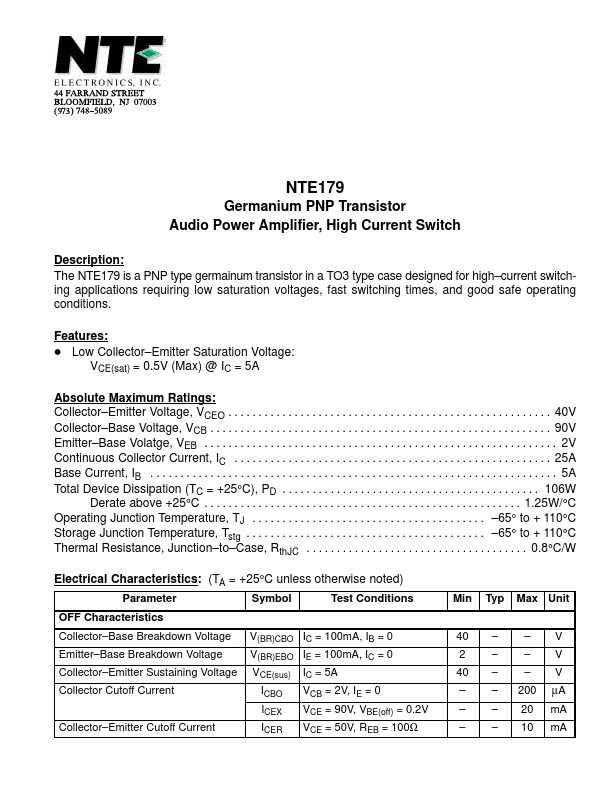 NTE179