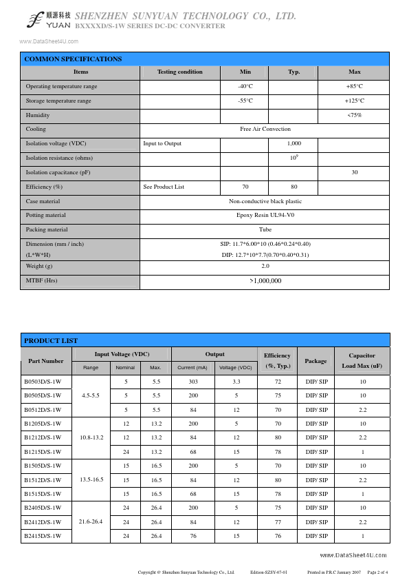 B12xxD-1W