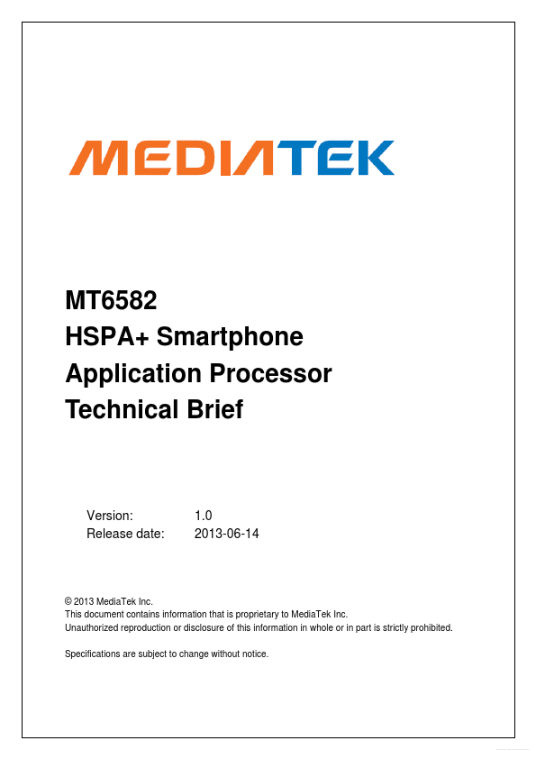 MT6582 MediaTek