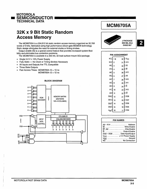 <?=MCM6705A?> डेटा पत्रक पीडीएफ