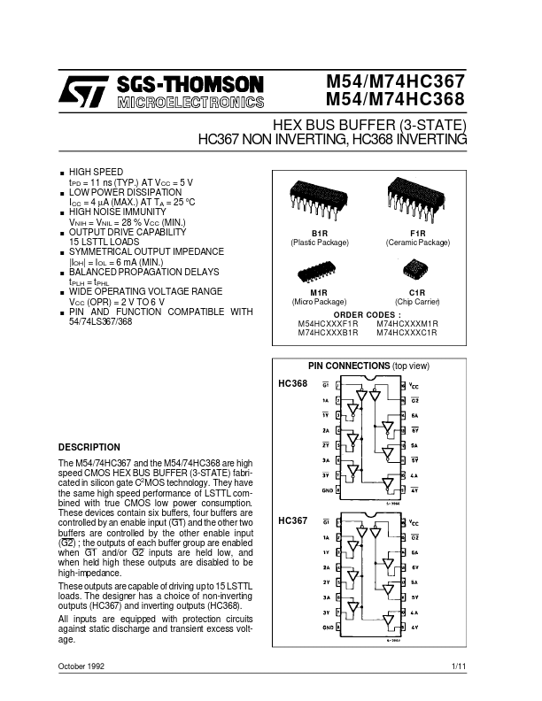 M54HC367 ST Microelectronics