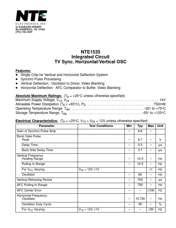 NTE1535