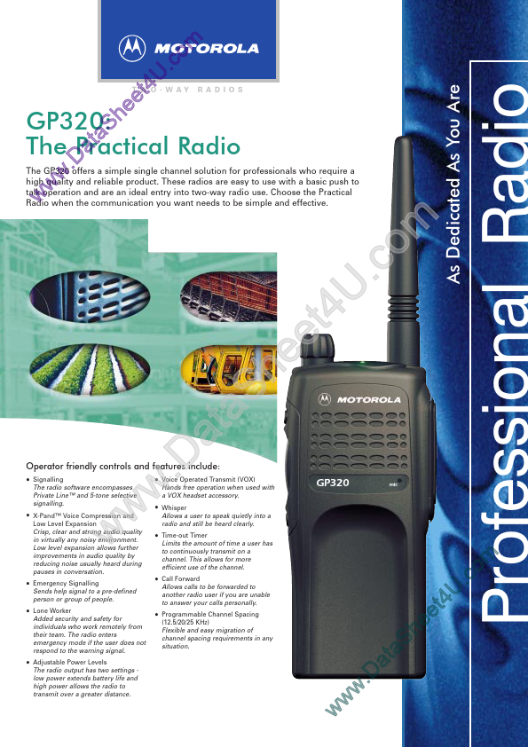 GP320 Datasheet | Practical Radio