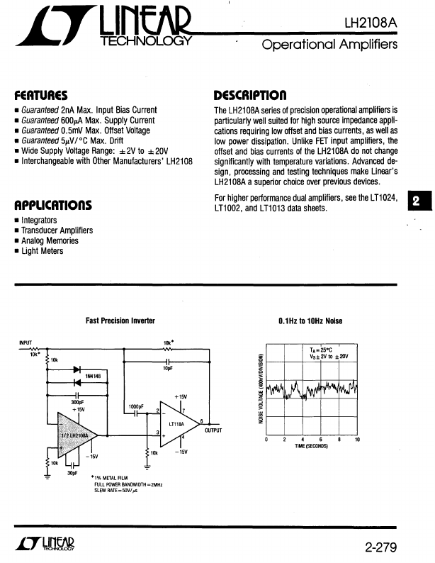 LF2108A Linear Technology