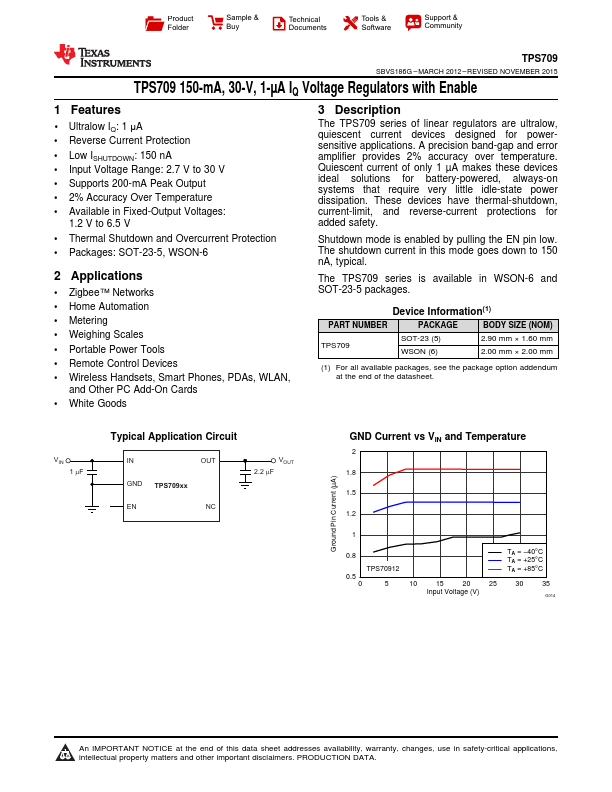 TPS709135 Texas Instruments