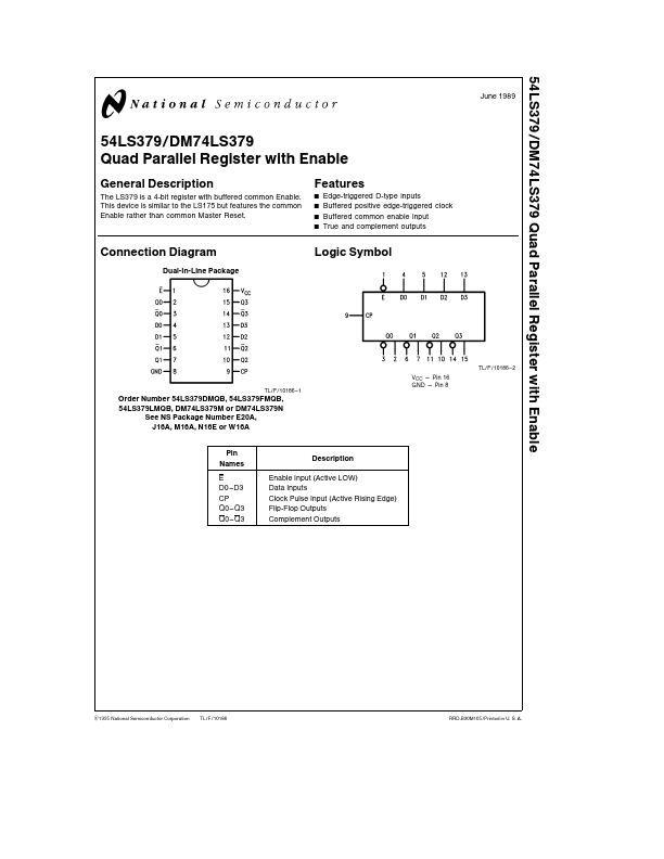 DM74LS379 National Semiconductor