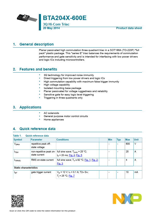 <?=BTA204X-600E?> डेटा पत्रक पीडीएफ