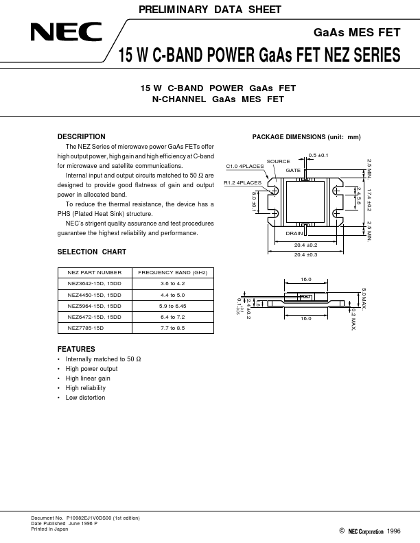 NEZ5964-15D NEC