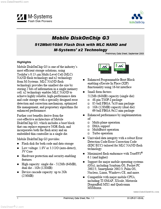 MD4832-D512-V3Q18-X-P M-Systems