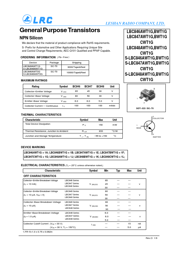 LBC848CWT1G