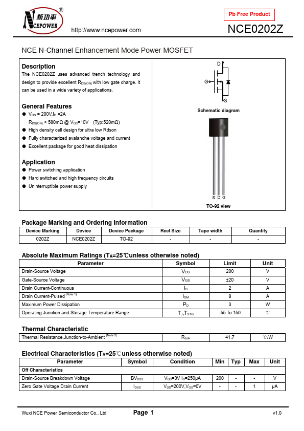 <?=NCE0202Z?> डेटा पत्रक पीडीएफ