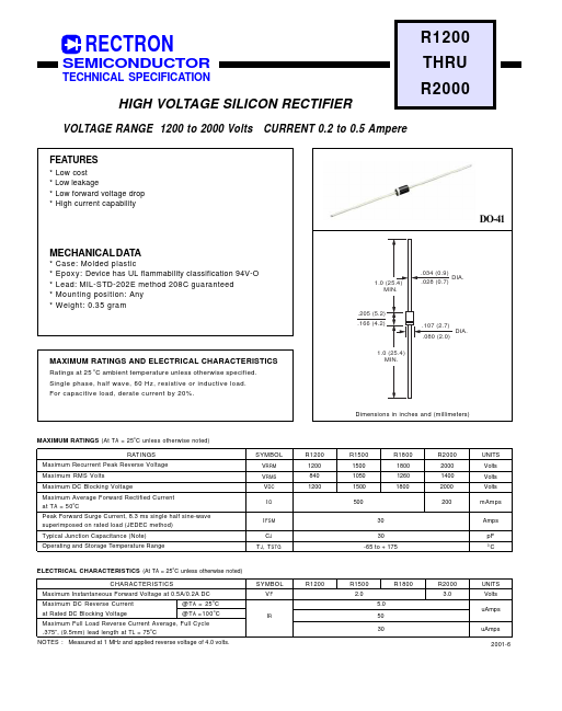 R2000 Rectron Semiconductor