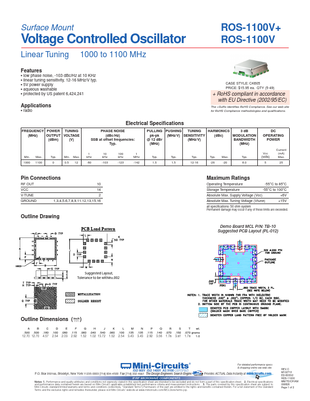 <?=ROS-1100V+?> डेटा पत्रक पीडीएफ