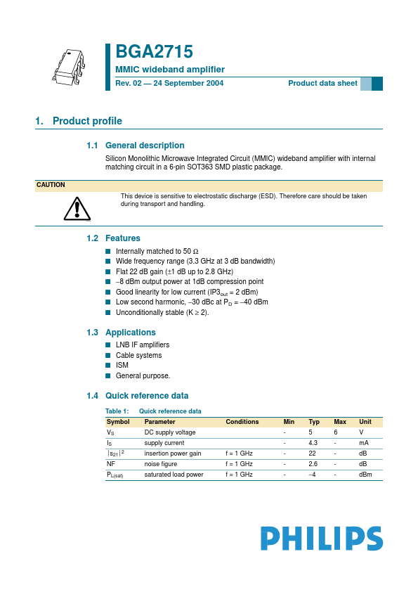 BGA2715 NXP