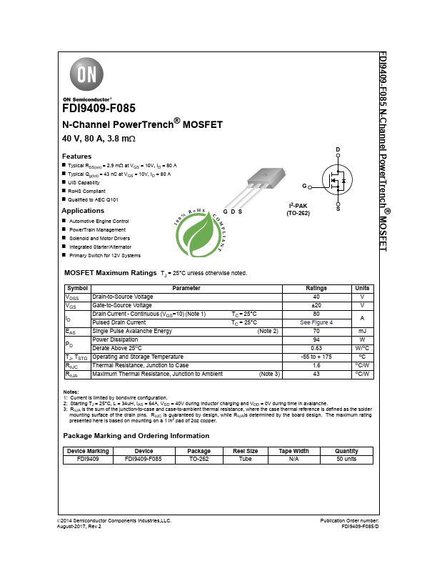 <?=FDI9409-F085?> डेटा पत्रक पीडीएफ