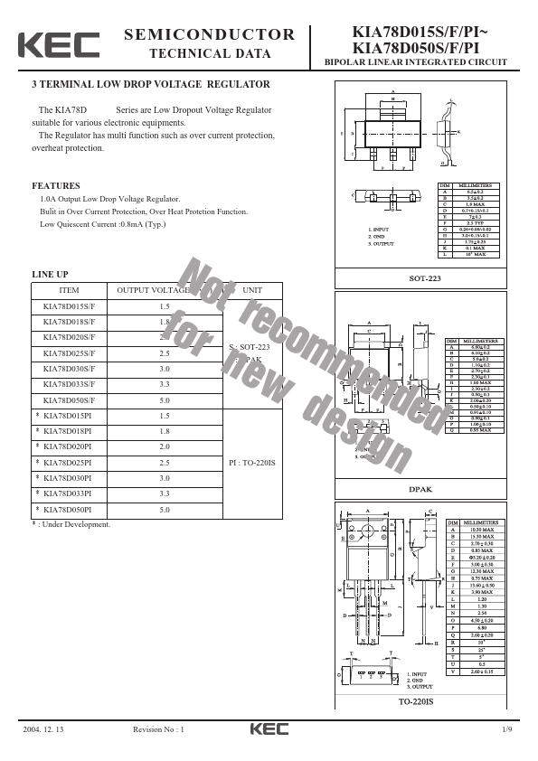 KIA78D018PI KEC