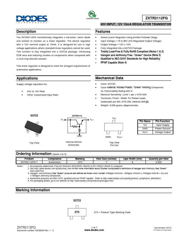 ZXTR2112FQ