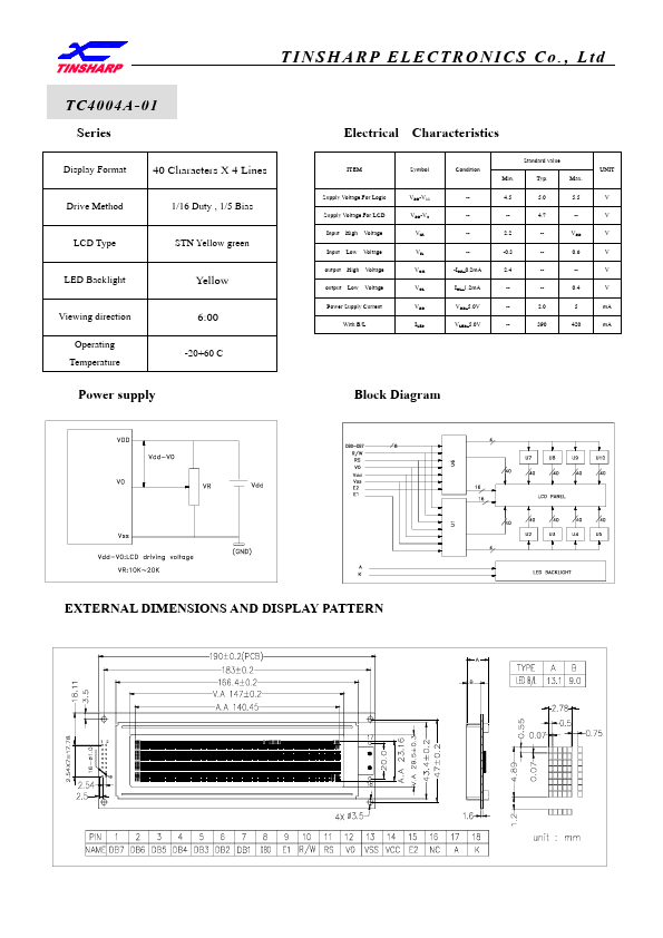 TC4004A-01 TINSHARP