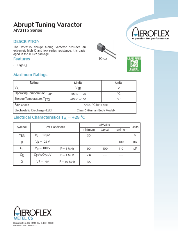 MV2115 Aeroflex