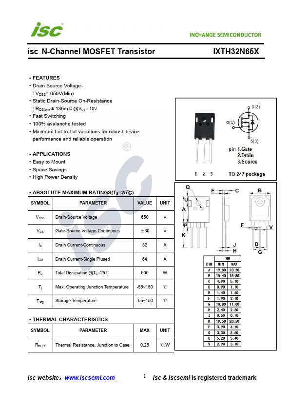 IXTH32N65X