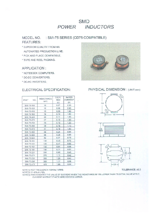 SMI-75-821 Micro Electronics