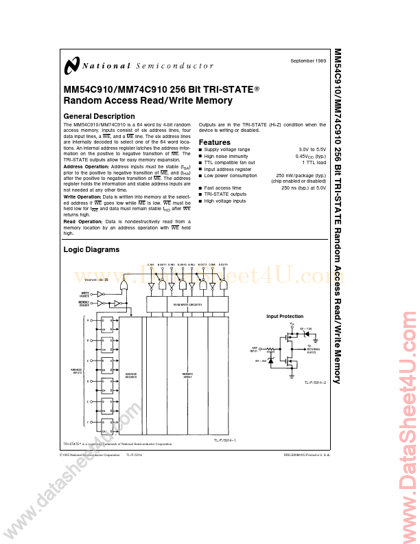 74C910 National Semiconductor