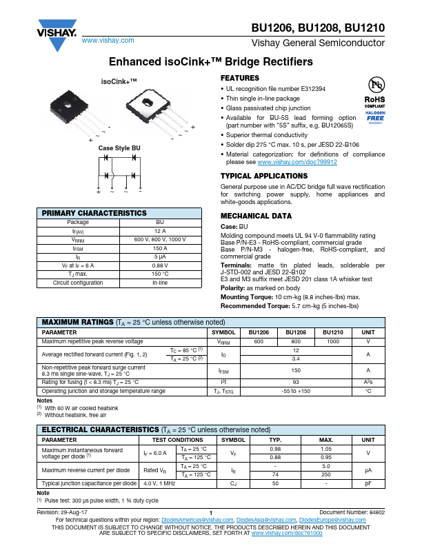 BU1206 Vishay Siliconix