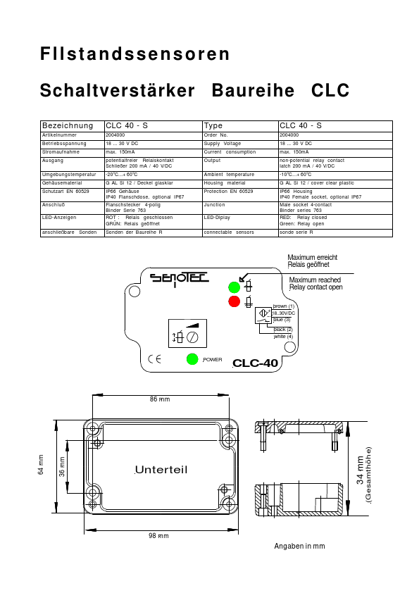 <?=CLC40-L05?> डेटा पत्रक पीडीएफ