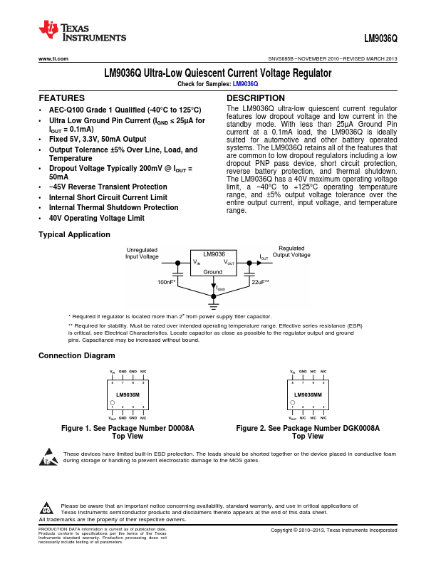 LM9036Q Texas Instruments