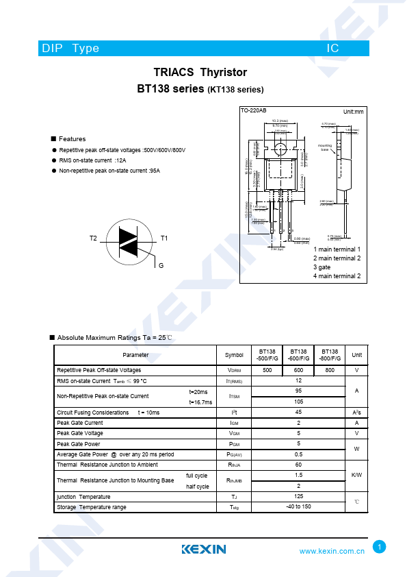 <?=BT138-600G?> डेटा पत्रक पीडीएफ