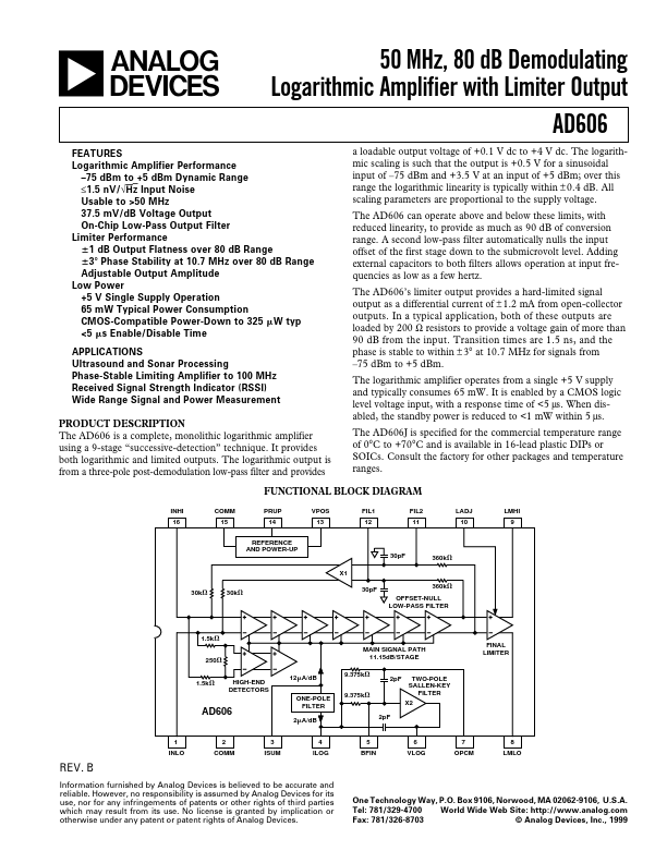 AD606 Analog Devices